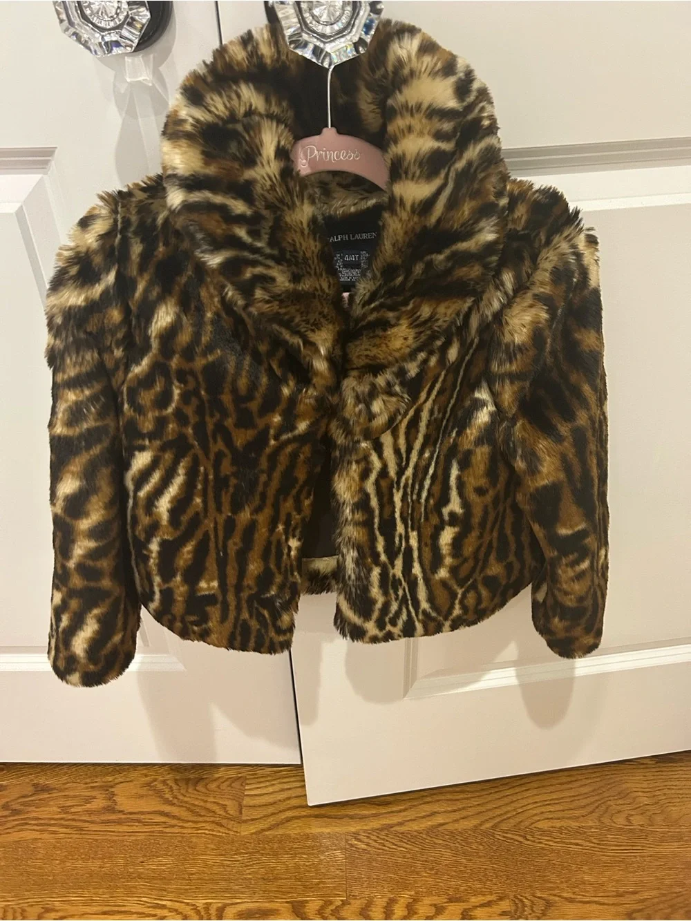 Ralph Lauren Kids Faux Fur Leopard-Print Coat - Brown & Black
